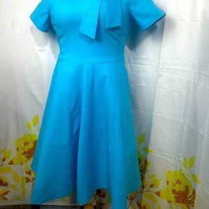 Retro blue dress